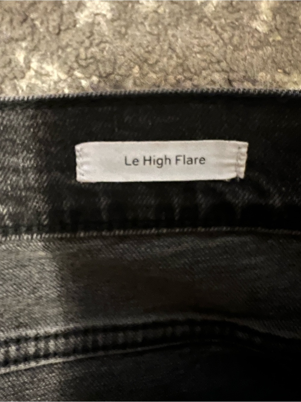 Frame le High Flare Denim Black Flare Jeans with Front Seam Detail sz 31 (L120) - Picture 4 of 12